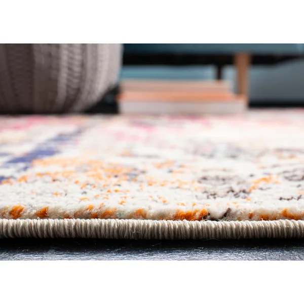Safavieh Madison Red/Light Blue 8 ft. x 10 ft. Area Rug