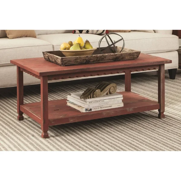 Alaterre Country Cottage Coffee Table - Red