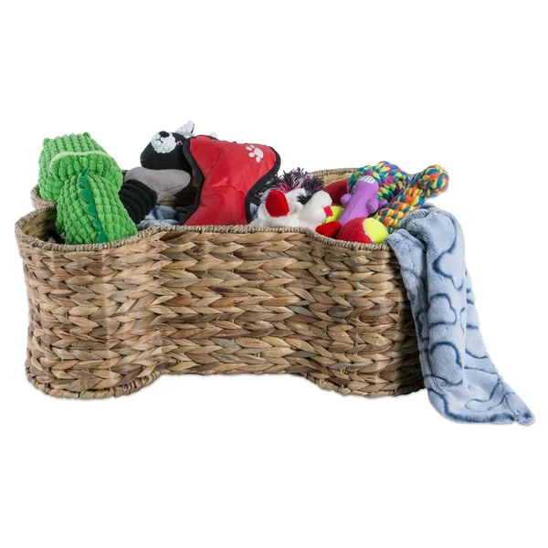 Bone Dry Dii Small Hyacinth Bone Shape Storage Basket - 18x11x7.5, Pet