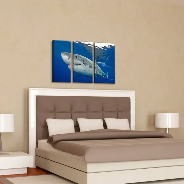 Ready2HangArt Chris Doherty &Shark& Canvas Art 3-Piece Set