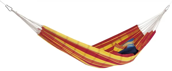 Amazonas Hammock Barbados Gestreift-Yellow-RED - Mens/Womens Hammocks, Size One Size - Color Papaya