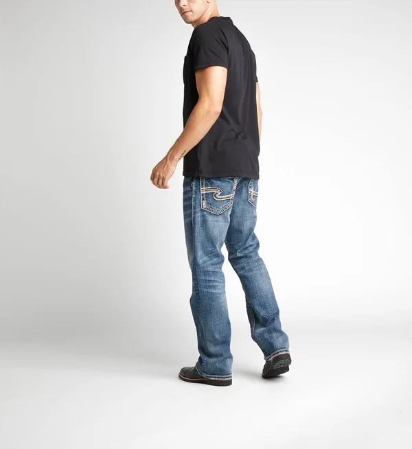 Silver Jeans Co. Men's Zac Relaxed Fit Straight Leg Jeans