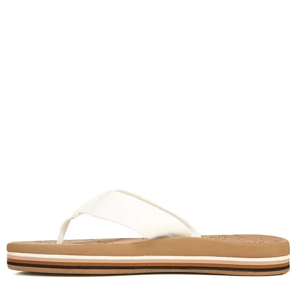 Roxy Women's Gianna Hi Flip Flop Sandals (White/Tan) - Size 10.0 M