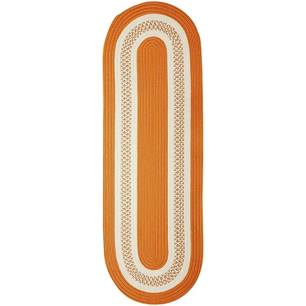 Colonial Mills Crescent Orange 2&x10& Oval Rug