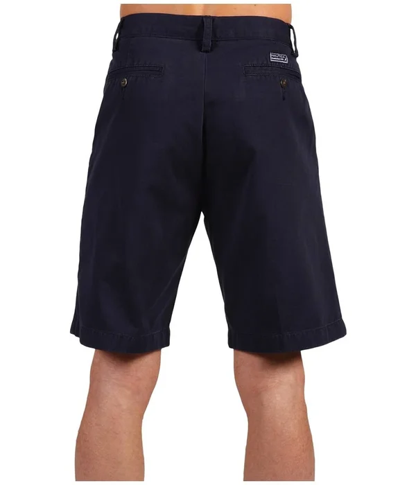 Nautica Men's Twill Flat Front Short True Navy - 34