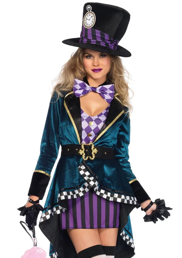 Women's Delightful Hatter Costume