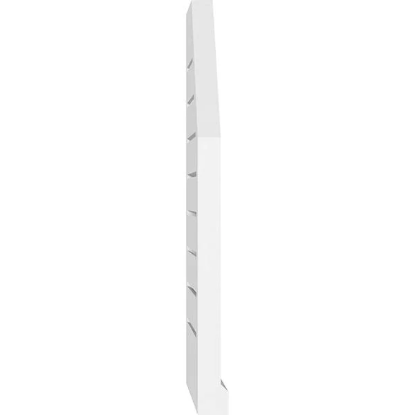 Ekena Millwork GVPOL22X3603SF 22x22W x 36x22H Octagonal Surface Mount PVC Gable Vent: Functional - w/ 2x22W x 2x22P Brickmould Si