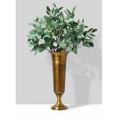 Juno Brass 20'' Indoor - Outdoor Metal Table Vase Rosdorf Park