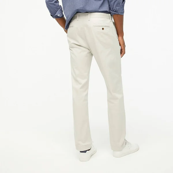 J.Crew Factory Mens Straight-Fit Flex Khaki Pant (Stone, Size 33x30)