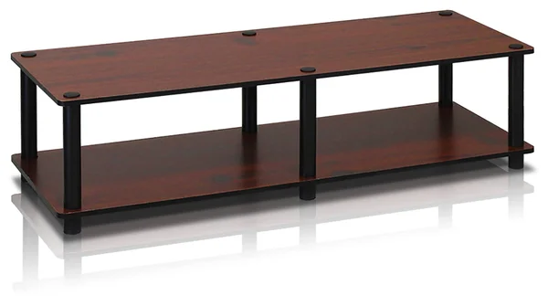 Furinno 41x22 Just Wide TV Stand - Black/Dark Brown by Ashley HomeStore