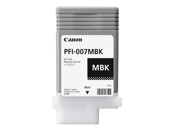 Canon PFI-007MBK Matte Black Ink Tank (90ml)