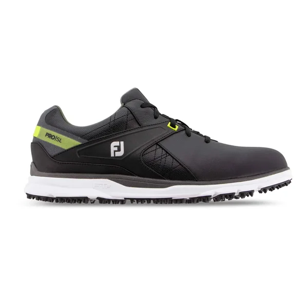 FootJoy Men's Pro|SL Spikeless Golf Shoes Size 9, Black/Lime