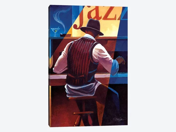 Keith Mallett Canvas Art Prints - Ragtime ( Music > Jazz Music art)