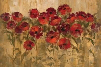Framed Canvas Art (White Floating Frame) - Sunshine Florals by Silvia Vassileva ( Floral & Botanical > Flowers > Pop