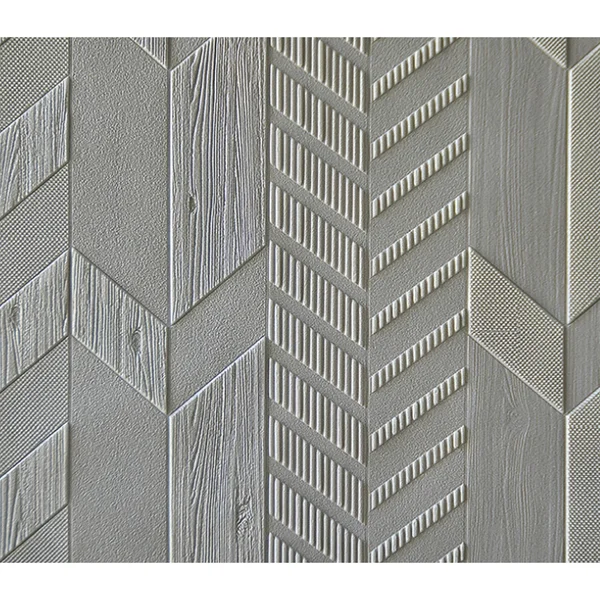 Premium Peel and Stick 3D Embossed Form Wall PANEL - 28x22x28x22/pc - LightGrey - 50pc