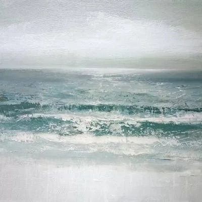Framed Poster Prints - Waves by Caroline Gold ( scenic & landscapes > Coastal > Beach Art > Sandy Beaches art)