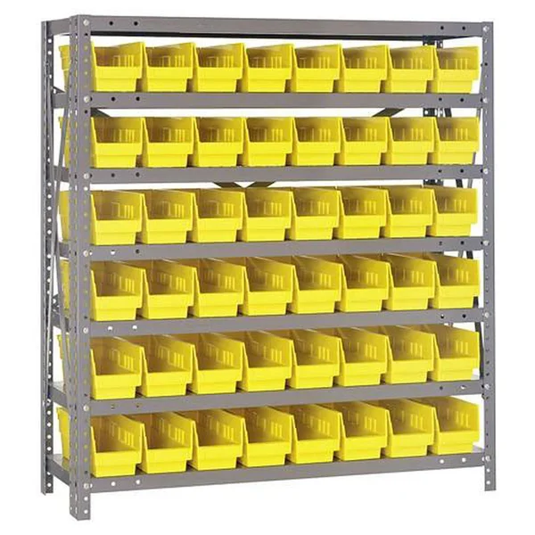 Quantum Storage Systems 1839-103Yl Bin Shlvng - 18Inx39Inx36In, Yellow