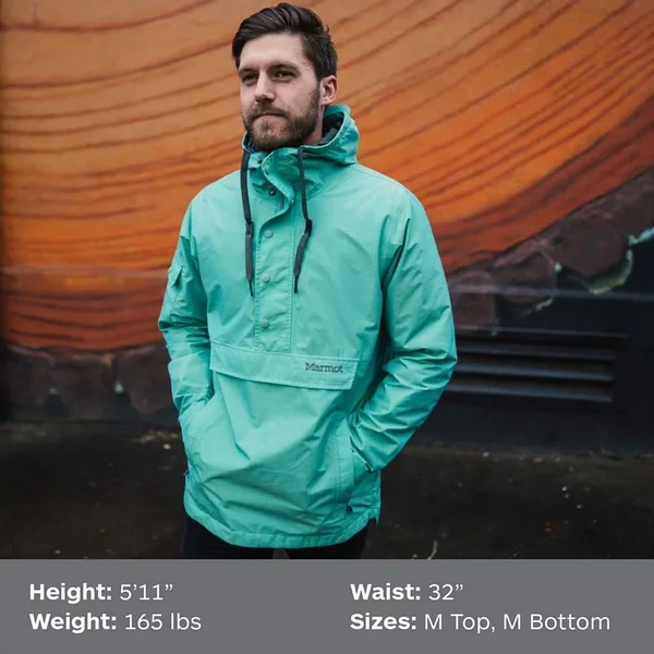 Marmot Men's Bennu Anorak - Small, Dark Steel
