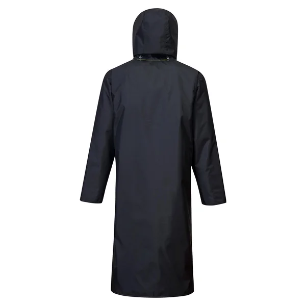 Portwest UH447 Hi-Vis Reversible Rain Coat 48 inch-Yellow/Black-5XL