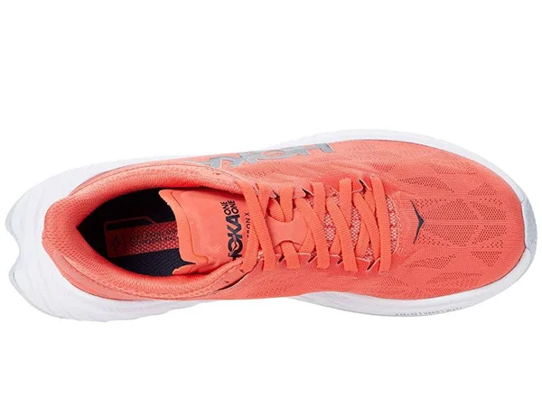 Hoka One One Women's Carbon x 2 Running Shoes - Coral/Black
