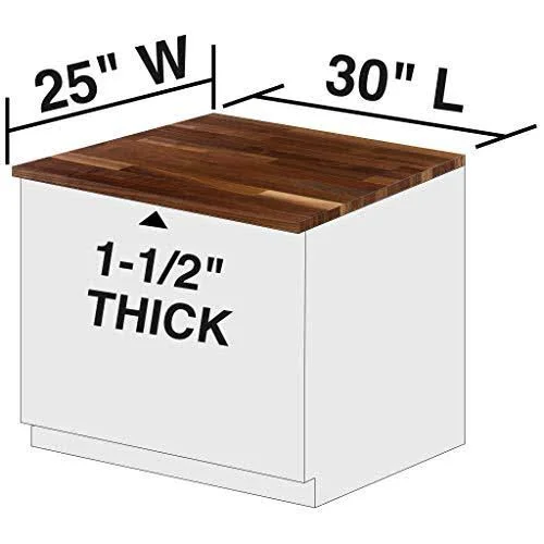 John Boos WALKCT-BL3025-O Blended Walnut Counter Top with Oil