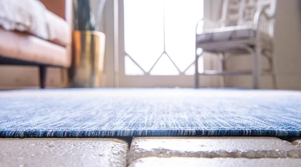 Unique Loom Outdoor Ombre Rug (8& x 11& 4 - Blue)