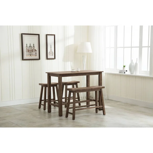 Boraam 4-Piece Sonoma Pub Set - Driftwood Gray