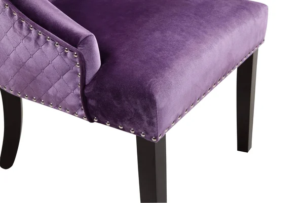 Iconic Home Machla Dining Chair Velvet Upholstered (Set of 2) Grey