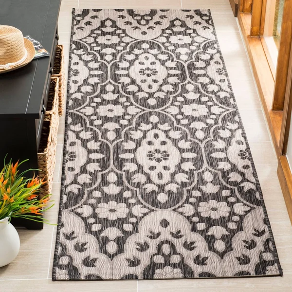 Safavieh Martha Stewart MSR4115 Grey/Aqua 9& x 12& Area Rug