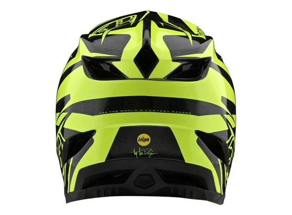 Troy Lee Designs D4 Carbon Slash Helmet - Black-White