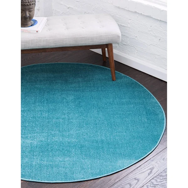 Unique Loom Solid Williamsburg Area Rug (2&9x22 x 9&10x22 Runner - Navy Blue)