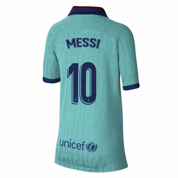 Nike Youth FC Barcelona 'MESSI 10' Third Stadium Jersey '19-'20 (Cabana/Deep Royal Blue) - Youth Small