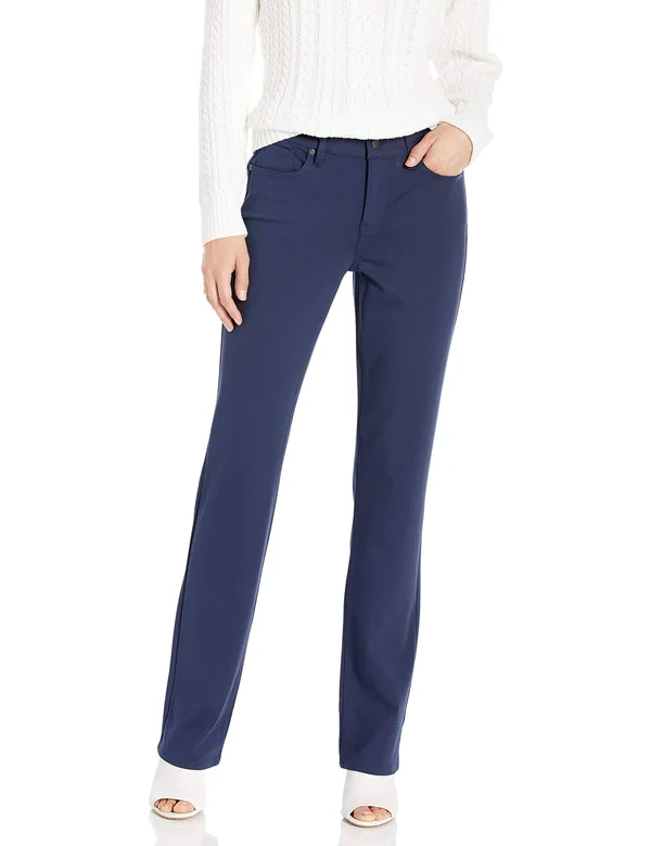 Nydj Marilyn Straight Ponte Pants - Size Reg 12, Evening Tide