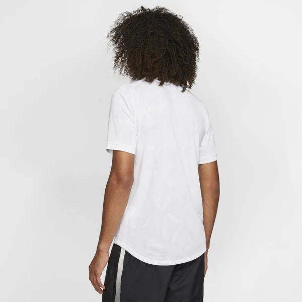 Nike NikeCourt Dry Challenger Top Short Sleeve White/Black - Men's, Size: Small