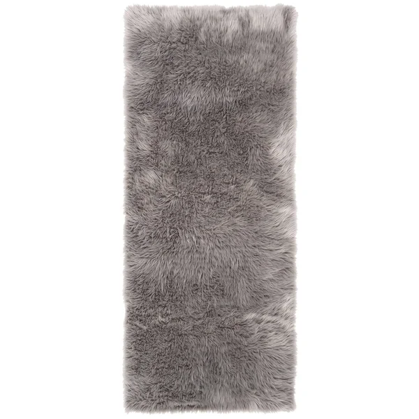 Safavieh Faux Sheep Skin FSS235A Ivory Rug 2&6x22 x 6&