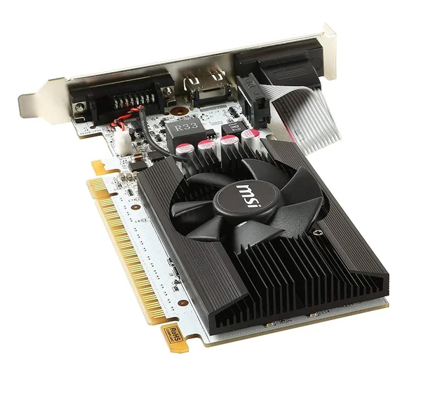 MSI GeForce GT 730 K-2GD5LP/OC Low Profile Graphics Card - 2 GB GDDR5 - 64-bit - 1006 MHz, 141.0 x 69.0 x 29.0 mm