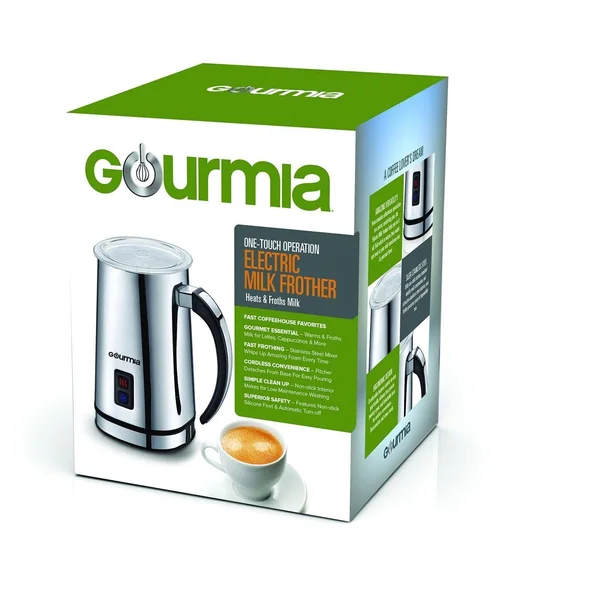 Gourmia GMF225 Cordless Electric Milk Frother & Heater for Extra Foamy Latte &