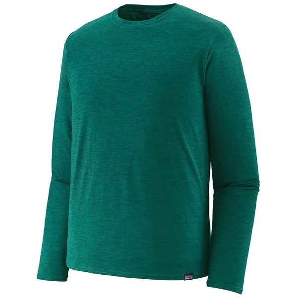 M&s Long-Sleeved Capilene Cool Daily Shirt, Patagonia Bend Borealis Green - Light Borealis Green X-Dye, Xs