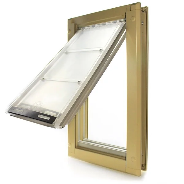 Endura Flap Double Flap Pet Door for Doors - Black - Medium