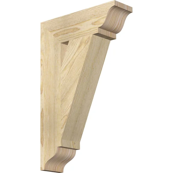 4x22W x 14x22D x 22x22H Traditional Traditional Rough Sawn BRACKET, Douglas Fir