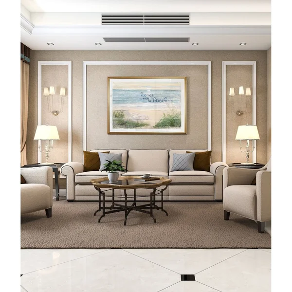 Home Is Where The Beach Is-Framed Giclee Print - 30x42