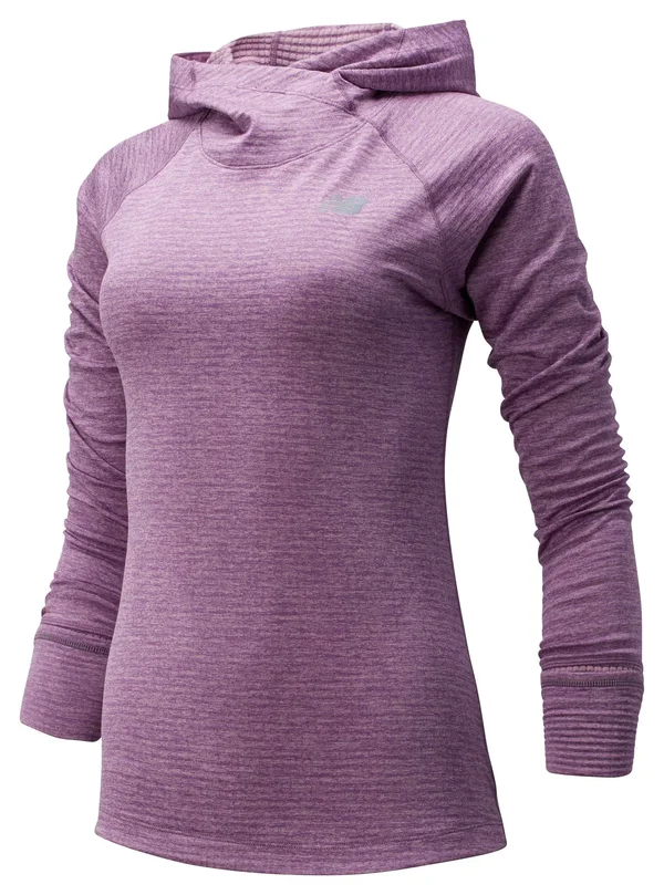 New Balance Women's NB Heatgrid Hoodie Purple, Size: Small