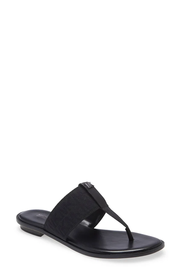 Michael Michael Kors Women's Verity Thong Sandals - Black - 10M