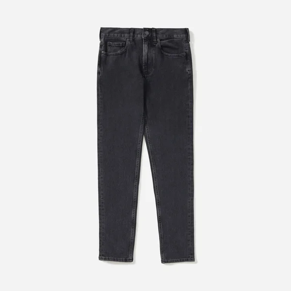 Men's Slim 4-Way Stretch Organic Jean, Uniform by Everlane in Washed Black, Size 34x32
