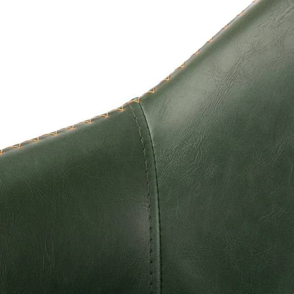 Glitzhome Mid-Century Leatherette Adjustable Bar Stool (Set of 2) (Hunter Green)
