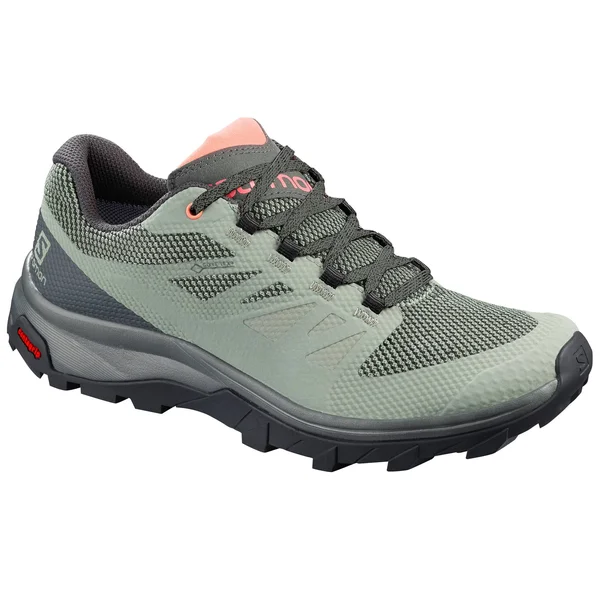 Salomon Women's Outline GTX, 9, Shadow/Urban Chic/Coral Almond
