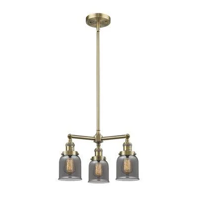 Adalbert 3 - Light Shaded Classic Chandelier 17 Stories Finish: Antique Brass - Shade Color: Plated Smoked, Bulb Type: 3.5 Watt V