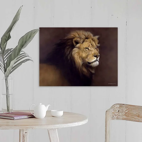 Lion Male, Canvas Wall Art, 24x18, Great Big Canvas