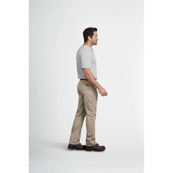 Dickies Men's Flex Regular Fit Straight Leg Tough Max Ripstop Carpenter Pants - Rinsed Desert Sand