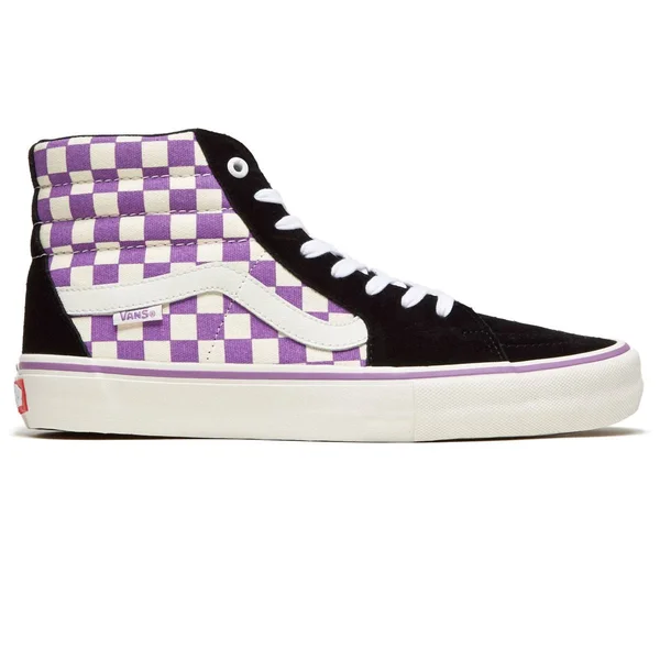 Vans Checkerboard Sk8-Hi Pro (Black/Dewberry)